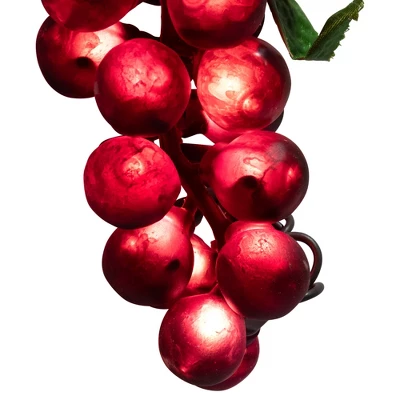 Northlight 5-Count Red And Green Grape Cluster String Light Set, 8ft Brown Wire 4 Northlight 5-Count Red And Green Grape Cluster String Light Set, 8ft Brown Wire - Image 4