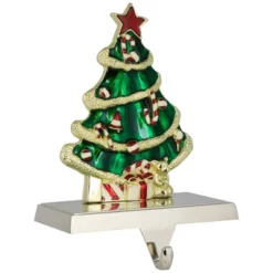 Northlight Decorated Christmas Tree Metal Stocking Holder - 6" -Holiday Decoration Store GUEST 6fe519c9 902c 4742 b5e6 e712ec58650b