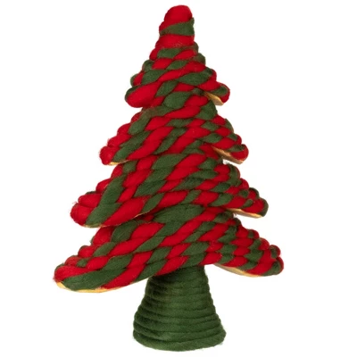 Northlight Twisted Yarn Plush Christmas Tree Decoration - 15.25" 3 Northlight Twisted Yarn Plush Christmas Tree Decoration - 15.25" - Image 3