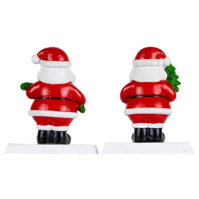 Northlight Santa Claus Christmas Stocking Holders - 4.75" - Set Of 2 5 Northlight Santa Claus Christmas Stocking Holders - 4.75" - Set Of 2 - Image 5