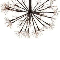 Northlight 12" Pre-Lit LED Brown Christmas Ball Decoration - Warm White Lights