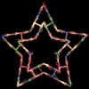 Northlight Lighted Star Christmas Window Silhouette Decoration - 16" - Multicolor Lights