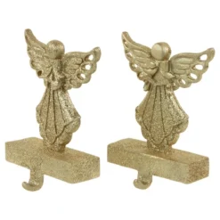 Northlight Angel Glittered Christmas Stocking Holders - 5.5" - Gold - Set Of 2 -Holiday Decoration Store GUEST 7565754e c7cf 438b a32b 9f39a5b0b526