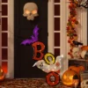 Northlight Lighted Bat And Ghost "BOO" Halloween Decoration - 4.5' - Warm White LED Lights