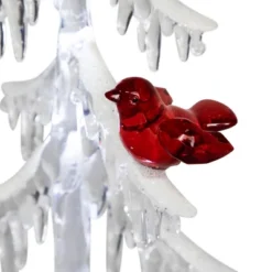 Northlight LED Lighted Acrylic Icicle Tree With Cardinals Christmas Decoration - 14" -Holiday Decoration Store GUEST 761a915d 64e0 4ce0 92cf e2bf035c738a