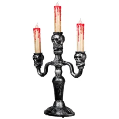 Northlight Antique-Style Skull Trio Flickering Halloween Candelabra - 13.75" - Amber Lights 10 Northlight Antique-Style Skull Trio Flickering Halloween Candelabra - 13.75" - Amber Lights -Holiday Decoration Store GUEST 767413c7 66ce 45d6 bc42 c434d259ab1c