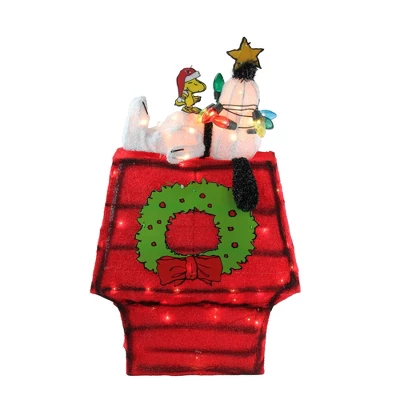 Northlight Lighted Snoopy On Dog House Outdoor Christmas Decoration - 18" - Clear Lights 2 Northlight Lighted Snoopy On Dog House Outdoor Christmas Decoration - 18" - Clear Lights - Image 2