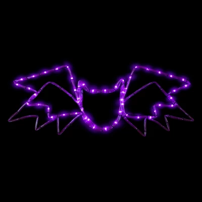 Northlight LED Lighted Bat 4-Function Halloween Window Decoration - 23.5" - Purple Lights 1 Northlight LED Lighted Bat 4-Function Halloween Window Decoration - 23.5" - Purple Lights