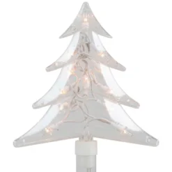 Northlight Lighted Tree Christmas Outdoor Pathway Markers - 26.5" - Set Of 4 -Holiday Decoration Store GUEST 791374ec 8245 41cd 838d ab626f60b55f