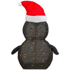 Northlight 28" LED Lighted Tinsel Penguin In Santa Hat Outdoor Christmas Decoration -Holiday Decoration Store GUEST 799e702c 3416 4008 962f e966880982ac