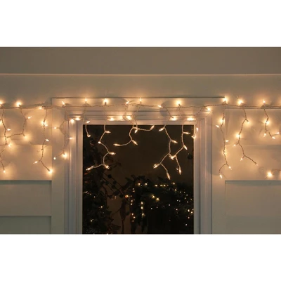 Northlight Mini Icicle Christmas Lights - Clear - 13.5' White Wire - 300ct 2 Northlight Mini Icicle Christmas Lights - Clear - 13.5' White Wire - 300ct - Image 2