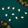 Northlight 10-Count Cracked Easter Egg LED String Lights, 4.5ft, Clear Wire