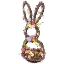 Northlight Floral Grapevine Bunny Shaped Easter Basket Decoration - 21" -Holiday Decoration Store GUEST 7a5abc7c a112 44c7 b504 f8a967893af2