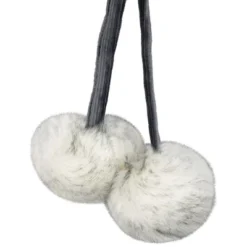 Northlight Silver Fox Faux Fur Christmas Stocking With Pom Poms - 20.5" -Holiday Decoration Store GUEST 7a72a19e 1aa0 4458 b0ec 547c4e3b91ef