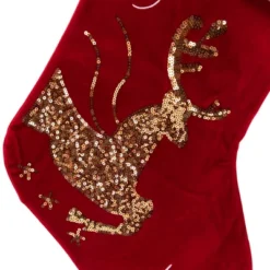Northlight Reindeer And Snowflake Sequin Christmas Stockings - 20" - Red And White - Set Of 2 -Holiday Decoration Store GUEST 7b5076a0 197b 4db2 aa3c 4378234a9aa5