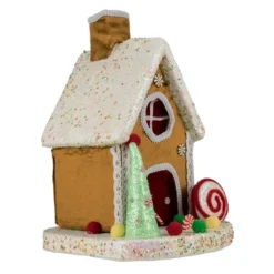 Northlight Gingerbread Glitter Candy House Christmas Decoration - 13" -Holiday Decoration Store GUEST 7bb30268 9163 44df be18 4b871627fb55