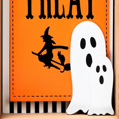 Northlight Happy Halloween Wooden Shadow Box Tabletop Sign - Set Of 2 6 Northlight Happy Halloween Wooden Shadow Box Tabletop Sign - Set Of 2 - Image 6