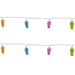 Northlight 10 Ct Multi Color Flip Flops String Light Set - 7.25' White Wire 9 Northlight 10 Ct Multi Color Flip Flops String Light Set - 7.25' White Wire -Holiday Decoration Store GUEST 7c4e854f 4b1b 4059 a299 b03859f33140