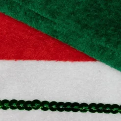 Northlight 18" Green And Red Velvet Sequin Stripe Stocking -Holiday Decoration Store GUEST 7dcc546b 7b20 406d 89be 26421fc4fcd7