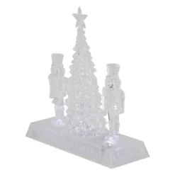 Northlight LED Lighted Icy Crystal Nutcracker And Christmas Tree Decoration - 9" - White Lights -Holiday Decoration Store GUEST 7e46ae7c 56da 4efa 8543 be81ee841989