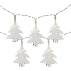 Northlight Battery Operated Christmas Tree Light Set - Warm White LED - 3' Clear Wire - 10ct
