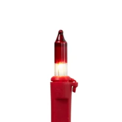 Northlight Mini Christmas Light Set - Clear With Red Tips - 20.25' Red Wire - 100ct 10 Northlight Mini Christmas Light Set - Clear With Red Tips - 20.25' Red Wire - 100ct -Holiday Decoration Store GUEST 7fe7bd1c 15f4 40af a115 30be28480024