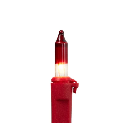 Northlight Mini Christmas Light Set - Clear With Red Tips - 20.25' Red Wire - 100ct 5 Northlight Mini Christmas Light Set - Clear With Red Tips - 20.25' Red Wire - 100ct - Image 5