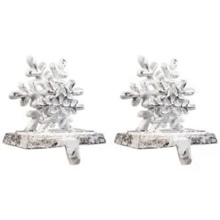 Northlight Double Snowflake Christmas Stocking Holders - 4.75" - Silver - Set Of 2 -Holiday Decoration Store GUEST 815e5db7 a80c 4ed5 bbd1 df1ab470ef9d