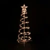 Northlight Lighted Outdoor Spiral Christmas Cone Tree With Star - 3' - Clear Lights