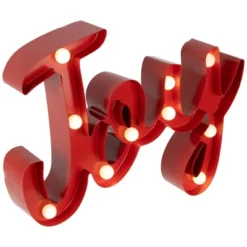 Northlight Lighted "Joy" Christmas Decoration - 11.25" -Holiday Decoration Store GUEST 82857e97 0558 4fd0 b02e 68f26e6bc7eb