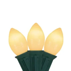 Northlight Opaque C7 Christmas String Lights - Clear - 24' Green Wire - 25ct