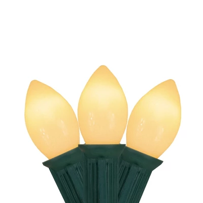 Northlight Opaque C7 Christmas String Lights - Clear - 24' Green Wire - 25ct 1 Northlight Opaque C7 Christmas String Lights - Clear - 24' Green Wire - 25ct