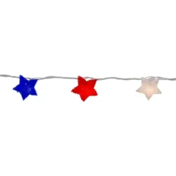 Northlight 10ct Patriotic 4th Of July Star Shaped Outdoor String Lights - 6' White Wire -Holiday Decoration Store GUEST 85496c28 ffbd 4073 a075 7c8239d8ae4a
