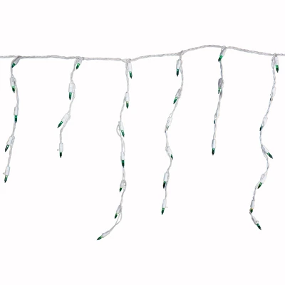 Northlight 100 Count Green Mini Icicle Christmas Lights - 3.5 Ft White Wire 2 Northlight 100 Count Green Mini Icicle Christmas Lights - 3.5 Ft White Wire - Image 2