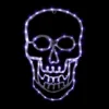 Northlight LED Lighted 4 Function Skull Halloween Window Decoration - 18"