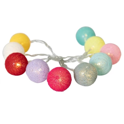 Northlight LED Shere Ball Indoor Outdoor Patio String Light Set - 4.5' Clear Wire - 10ct 4 Northlight LED Shere Ball Indoor Outdoor Patio String Light Set - 4.5' Clear Wire - 10ct - Image 4