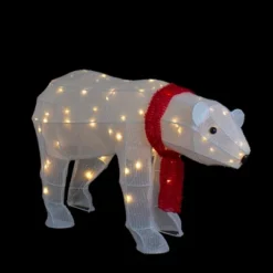 Northlight LED Lighted Tinsel Polar Bear Outdoor Christmas Decoration - 32" - Warm White Lights -Holiday Decoration Store GUEST 8a9ef0fc 49cb 48b0 b65a aa3e36aba73f