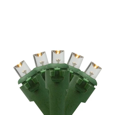 Northlight LED Wide Angle Christmas Lights - Warm White - 9.5' Green Wire - 20ct 1 Northlight LED Wide Angle Christmas Lights - Warm White - 9.5' Green Wire - 20ct