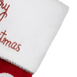 Northlight 20" Red Velveteen Golf Themed Christmas Stocking With White Embroidered Cuff -Holiday Decoration Store GUEST 8b3b0e64 e42c 4fc4 b222 3fc55abf946f