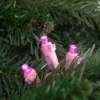 Northlight 100-Count Pink LED Wide Angle Christmas Lights, 33ft Pink Wire