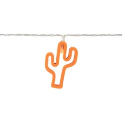 Northlight LED Cactus Patio Light Set - Orange - 4' Clear Wire - 10ct -Holiday Decoration Store GUEST 8b6bca30 223c 4428 a5f7 c4f365dcb9eb