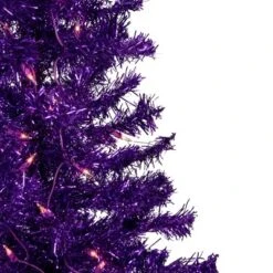 Northlight 6' Pre-Lit Purple Artificial Tinsel Christmas Tree, Clear Lights -Holiday Decoration Store GUEST 8c2373e1 e5a5 42ff a21a f499365fb875