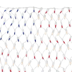 Northlight American Flag Mini Net Style Lights - 2' X 2.75' - Red, White And Blue - White Wire -Holiday Decoration Store GUEST 8cb4fe34 4c1f 412b 9335 e5f31019a623
