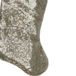 Northlight 22" Golden Metallic Sequined Christmas Stocking With Satin Cuff -Holiday Decoration Store GUEST 8cbc3dd2 6948 40ef 9b79 4a1f1c5f7a21