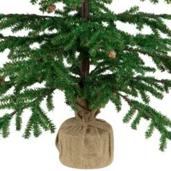 Northlight Medium Artificial Christmas Tree With Pine Cones In Burlap Base - 4' - Unlit -Holiday Decoration Store GUEST 8d09a4b8 9927 4b80 9adc 0b6302bbb34f