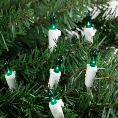 Northlight Mini Christmas Light Set - Teal - 24.5' White Wire - 50ct 2 Northlight Mini Christmas Light Set - Teal - 24.5' White Wire - 50ct - Image 2