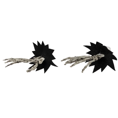 Northlight 7" Skeleton Hands Halloween Window Decoration 3 Northlight 7" Skeleton Hands Halloween Window Decoration - Image 3