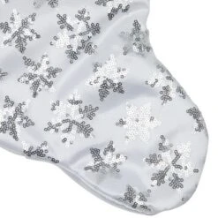 Northlight 19 White And Silver Sequin Snowflake Christmas Stocking -Holiday Decoration Store GUEST 8ee78c50 3230 4ee4 8f14 753e575dddec