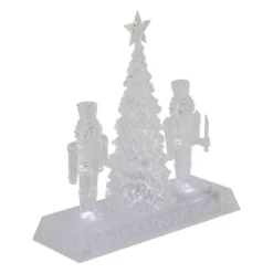 Northlight LED Lighted Icy Crystal Nutcracker And Christmas Tree Decoration - 9" - White Lights -Holiday Decoration Store GUEST 8f5ca650 a627 430d ab9c 548c2a44fa66