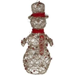 Northlight Lighted Glittered Snowman And Berries Outdoor Christmas Decoration - 28" -Holiday Decoration Store GUEST 91bd5d1a 659e 4850 b666 c19262e44756